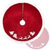 COM-FOUR® Premium copertura per albero di Natale per la protezione dagli aghi di pino - copertura rotonda per albero di Natale per l'albero luminoso - sottofondo con motivo natalizio