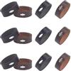 GORGECRAFT 12pz 2 Colori Passante per Cintura in Pelle Bovina Portacintura in Pelle Fermacintura Fermacintura Strumento di Fissaggio Cinturino Nero Marrone Sostituzione Cinturino Adatto per 38mm