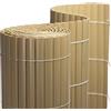 jarolift Canniccio in PVC Standard Recinzione Balcone Frangivista, Arella Frangivento Protettivo per Giardino Balcone Terrazza, 200 x 600 cm (Composto da 2 Cannicci: 2 x 3 m di Lunghezza), bambù
