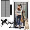 DabbOo Zanzariera Magnetica per Porte 110×210CM Tenda Zanzariera Chiusura Automatica Zanzariera Porta Finestra Scorrevole è Adatta per la Prevenzione Degli Insetti,Porta Balcone (Nero)