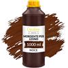 Creative Deco Mordente per Legno a Base d'Acqua | Colore Noce | 1L | Vernice a Rapida Essiccazione | Non Tossica | per Pannelli in Legno, Cemento, Mattoni Carta da Parati | Efficienza anche al Esterno