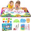 PHYLES Doodle Tappeto Magico, 87 x 57cm Disegno Mat 6 Colorati Acqua, Scribble Boards- Giocattolo Gioco Educativo Regalo per Bambini