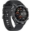 BRIBEJAT BT2 Orologio Smartwatch Uomo con Chiamate,Orologio Fitness Uomo Impermeabil IP68,28 modalità Orologio Sportivo Contapassi Cardiofrequenzimetro Sonno 1GB Archiviazione Musica,Nero/Arancia