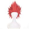 ZGNGLIZ Parrucca Cosplay anime per parrucche sintetiche My Hero Academia con cappuccio libero (Kirishima Eijiro)