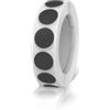 GOTFUN 2 Volumi 13 mm Etichette Adesive, Bollini Adesivi Rotondi, Bollini Adesivi Colorati Bianco e Nero, Etichette Adesive Scrivibili Multiuso per Ufficio, Negozio, Casa e Aula, 2000 Pezzi