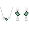 Swarovski Mesmera Collezione, Collana & orecchini, verde