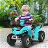 RELAX4LIFE Quad Elettrico per Bambini da Spiaggia Alimentata da Batteria 6 V 4,5 AH 22W, Peso Massimo 30 kg, 3 Anni+,Tempo di Ricarica: 8-12 ore, Tempo di Utilizzo: 40 Minuti (blu)
