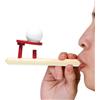 Generic Giocattolo Che Soffia Palla,Pipa In Legno Fischietta Palle Con Bordi Lisci - Divertimento All'aperto Che Soffia Palline Giocattolo Per Bambini E Adulti Migliora La Capacità Polmonare