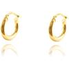 Monde Petit Orecchini per donna rotondo - oro giallo 18K (750) - Scatola Regalo - Certificato di garanzia