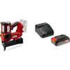 Einhell Professional Graffatrice a batteria FIXETTO 18/38 S Power X-Change + Einhell Pxc Starter Kit 18 V, Batteria 2,5 Ah E Caricabatteria Power X-Change, Nero Rosso, 10 x 15 x 11.3 Cm