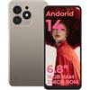 HOTWAV Note 13 Max Smartphone (2025) Android 14 Cellulare 6,8'' HD+,16GB RAM+256GB ROM/1TB TF,5160mAh 48MP AI Fotocamera Dual SIM 4G Telefono Cellulare 5G WIFI, 3 Slot/GPS/NFC/Face ID (Gold)