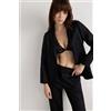Intimissimi Giacca In Tela Di Lino The Pure Linen Nero