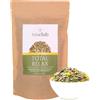 TeaClub Total Relax Tisana Basica Sfusa 100g - Miscela di Erbe | Tisana basica benessere con camomilla, lavanda, melissa, citronella e menta, senza caffeina, vegana