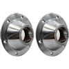 Tiardey Supporto da Tavolo per roulotte e Camper 2 Pezzi - Supporto Base in Alluminio per Camper e Camper, Accessorio Argento per tavoli da Yacht, Dimensioni compatte 16,7x16,7x4,5 cm