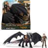 Dreamworks Dragons, How to Train Your Dragon, Sdentato e Hiccup, Action Figure della Coppia Vichinga, Giocattoli per Bambini, 4+ Anni