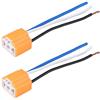 Yuecoom 1,1x0,8x2 in Cablaggio adattatore femmina presa connettore faro 2 pezzi per H4/9003/HB2