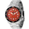 Invicta Pro Diver 47159 Orologio da Uomo - Impermeabile - Analogico - Movimento Quarzo - acciaio inossidabile con quadrante arancione - 46mm