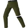 SOLOYEE Pantaloni Trekking Uomo Traspiranti ad Asciugatura Rapida Pantaloni Trekking Uomo Estivi e Convertibili Impermeabili Pantaloni da Alpinismo Adatti a Tutte Le attività All'aperto
