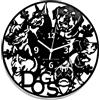 Instant Karma Clocks Orologio Da Parete | Cani | Love Dogs | Animali Domestici 30cm Decorativo Idea Regalo (Nero Legno)