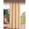 Linder Tenda da esterno idrorepellente - tessuto e tinto in Francia - Finitura occhielli a canna di fucile antiossidante - Colore beige chiaro - Dimensioni 140 x 265 cm - 100% polipropilene
