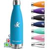 Grsta Borraccia Termica, Borraccia 750 ml, Senza BPA, Borraccia Acciaio Inox, Senza Perdite, Bottiglia Termica, Acciaio Inossidabile 18/8, Borraccia Metallo, per Corsa, Campeggio, Fitness, Escursionismo