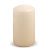 DONAU HOME - Candela classica a pilastro, 1 pezzo, 15 x Ø 8 cm, non profumata, durata 75 ore, decorazione
