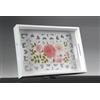 GICOS IMPORT EXPORT SRL VASSOIO BIANCO HOME 40*30 FIORI DECO ASS TRAFORATO LEGNO SHABBY CHIC