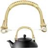 QmjdDymx Manico di teiera di bambù, Manico da Tea Vaso di Rattan per teiera in Ceramica Accessori per Tea Decorativo a Forma di tapa
