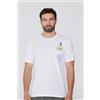 Tezenis T-shirt In Cotone Con Taschino E Stampa Limoni Uomo Blu