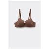 Tezenis Reggiseno Balconcino Microfibra Riciclata Full Coverage Prague Donna Marrone