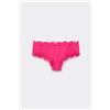 Tezenis Culotte Brasiliana Microfibra Riciclata E Pizzo Donna Rosa