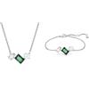 Swarovski Mesmera Collezione, Collana & orecchini, verde