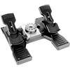 Logitech G Saitek Pro Flight Rudder, Pedaliera del Timone di Volo, Freni a Pedale Simulazione Professionale, Manopola Tensione Regolabile, Controllo ‎FPreciso, Pedali Antiscivolo, USB, PC - Nero