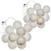 com-four® 2x lucine a LED palla, illuminazione con 10 LED in decoro | decorazione per Natale - compleanni - matrimoni o feste