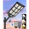 JAYNLT Y-7200W Lampione Solare Led Esterno, 3000K/4000K/6500K Lampioni Solare Commerciale dal tramonto all'alba, IP67 Impermeabile Lampada Stradale con Sensore di Movimento per Garage, Cortile