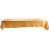 Tyenaza 145x320cm Rettangolare Tovaglia in Raso, Decor Tovaglia in Raso per la Decorazione di Matrimonio, Compleanno, Battesimo del Bambino, Eventi (Oro)