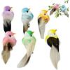 6 X Uccelli artificiali Schiuma finta Simulazione animale Piuma Uccelli Modelli Fai da te Matrimonio Casa Decorazione ornamento da giardino  15