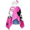 Hello Kitty Asciugamani Bagno con Cappuccio per Bambina Telo Mare Piscina Poncho Cinnamoroll Kuromi Assorbente Kawaii Asciugamano Cotone (Rosa Asciugamano Hello Kitty, 6-14 Anni)