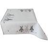 texpot Tovaglia 85 x 85 cm con ricamo coniglietto pasquale pasquale coperta