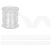 NBEADS 10.94 Yards (10m) Cinturino Elastico Trasparente, 15mm Cinturino per Reggiseno Trasparente con Fascia Elastica Trasparente Larga per Progetti di Cucito di Vestiti con Reggiseno A Spalla