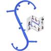 Body Back Buddy Massaggiatore per Schiena con Poster Didattico, Stick di Massaggio Portatile (Blu)