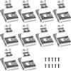 NQEUEPN Clip da cintura per Dewalt, 10 Pezzi Acciaio Inossidabile Gancio per Clip da Cintura per Trapano con Viti per Dewalt N268241 Adatto per 20 V Utensili Elettrici DCD985 DCD985L2 DCD980 DCD980L2