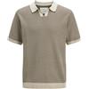 JACK & JONES Jprcceaston Knit Split Neck SS, Naval Academy, L