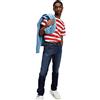 Tommy Jeans Tommy Hilfiger Uomo, Pantaloni, SCANTON SLIM QDBST, Queens Dunkelblau Str, W27 / L32