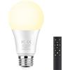 GRV Lampadina Intelligente 12W A60, Telecomando 2,4 GHz, Cambia Colore LED, Dimmerabile 2700-6500 K, 1000 LM, Base E27, Home Decor, 1 Telecomando e 1 Lampadina