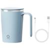 DONGKER Tazza Automescolante, 350 ml Tazze Miscelazione Automatico Magnetica con Avvio a Doppio Clic e Rivestimento in Acciaio Inossidabile per Caffè, Latte, Tè, Cioccolata Calda