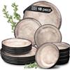 Moritz & Moritz VIDA servizio piatti - 18 Pezzi - set 6 persone beige - 6 piatti piani, 6 fondi, 6 da dolce