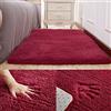 Swsen Tappeto Lungo Shaggy - Tappeti Camera da Letto Moderni per Soggiorno Home Room Décor - in Colori e Dimensioni, Dimensioni: 200 x 200 cm, Colore: Bordeaux