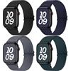 Fullmosa Idrorepellente Cinturino Compatibile con Apple Watch Cinturino 44mm 46mm 40mm 45mm 42mm 41mm 38mm 49mm, 4 Pezzi Cinturini Nylon Elastico Sport per iWatch SE Serie 10 9 8 7 6 5 4 3 2 1 Ultra