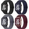 Fullmosa Idrorepellente Cinturino Compatibile con Apple Watch Cinturino 40mm 42mm(S10) 41mm 38mm Donna e Uomo, 4 Pezzi Cinturini Nylon Elastico Sportivo per iWatch SE SE2 Serie 10 9 8 7 6 5 4 3 2 1